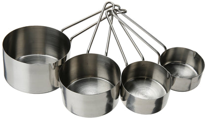 Update International Stainless Steel Measuring Cups, One Size, Silver Used-Like New