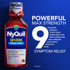 Vicks NyQuil SEVERE Cold and Flu Relief Liquid Berry Flavored Medicine, Maximum Strength, 9-Symptom Nighttime Relief For Fever, Sore Throat, Nasal Congestion, Sinus Pressure, Sneezing, Cough, 12 FL OZ (Expiry -7/31/2024)