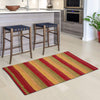 Cotton Rugs in Diamond Weave 24x36 inch Red Combo,Cotton Area Rugs,Indoor Out Door Rugs 2'x3',Rugs for Living Room, Machine Washable Rugs,Hand Woven & Kitchen Entryway Rug