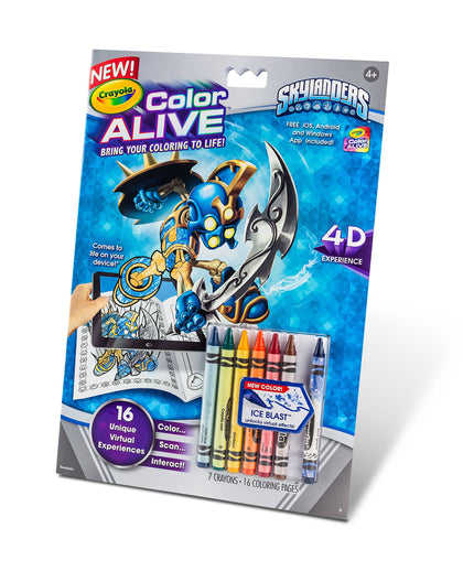 Crayola Color Alive Action Coloring Pages - Skylanders