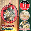 Dunzy 8 Pieces Christmas Wreath Storage Bag Garland Wreath Container Tear Resistant Fabric Round Wreath Boxes with Clear Window for Storage for Xmas Holiday Ornament (Red,24'')