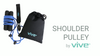 Vive Shoulder Pulley for Physical Therapy - Rotator Cuff Pain Pulley System - Over Door Rehab Exerciser - with Durable Metal Pulley & Comfortable Padded Handles (FSA/HSA Approved)