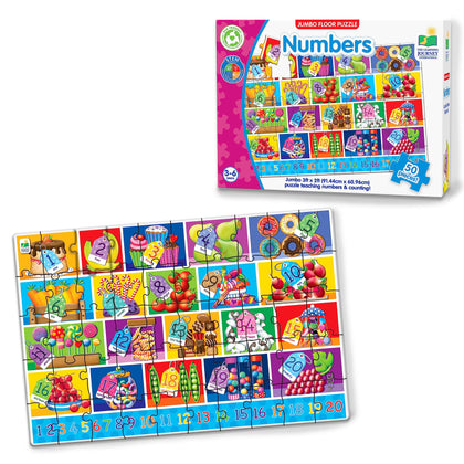 The Learning Journey: Jumbo Floor Puzzles - Numbers - Floor Puzzles For Kids Ages 3-5 - Award Winning Educational Toys