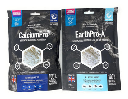 Arcadia Reptile Large Bundle - 350g EarthPro-A, 450g CalciumPro+Mg